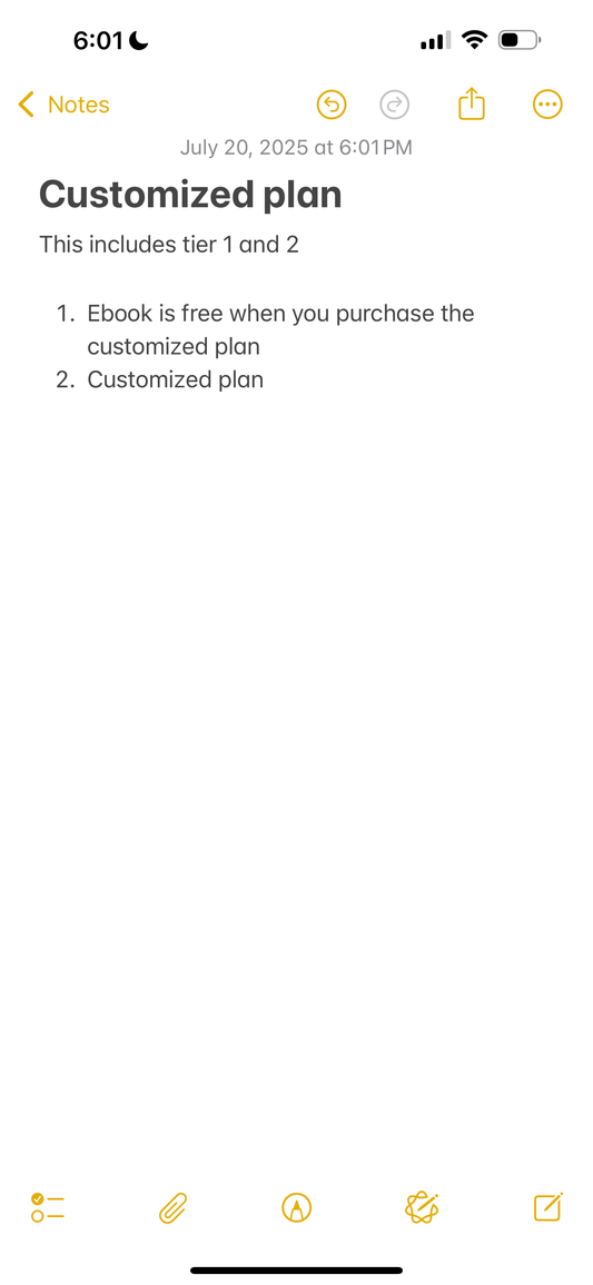 Customized weight loss plan (made perfectly for you)